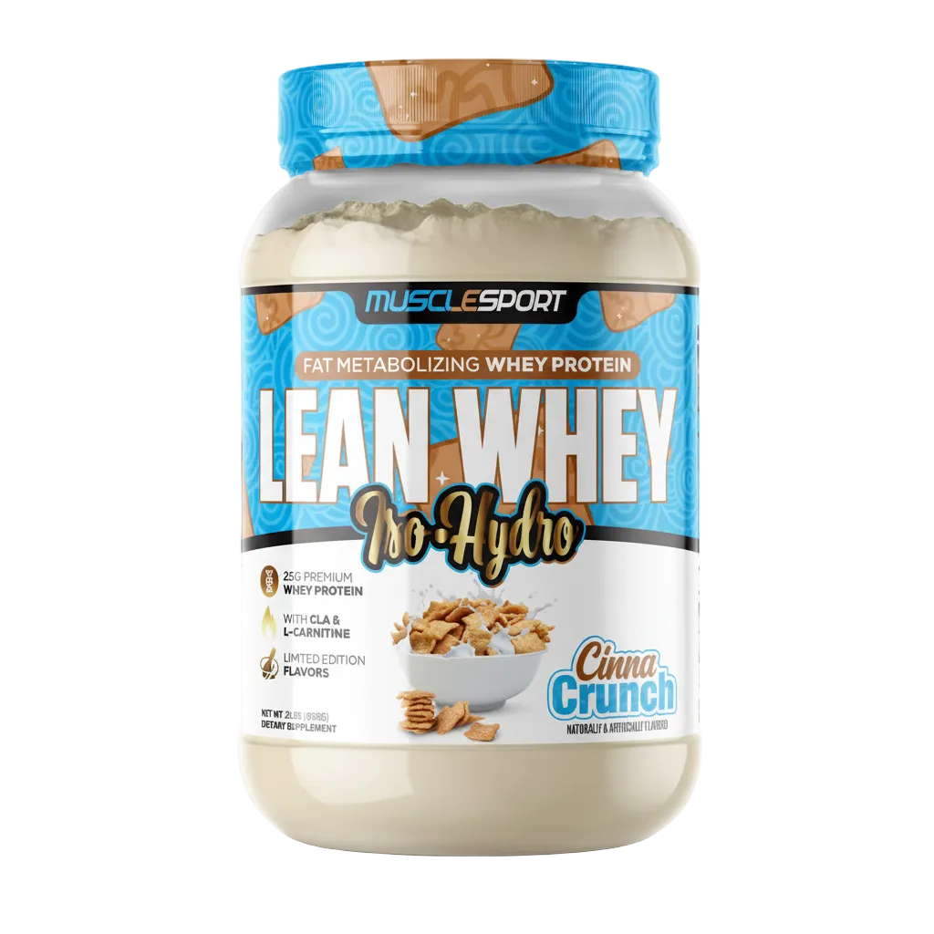 Musclesport Lean Whey Iso Hydro Gourmet Protein Cinna Crunch 2lb