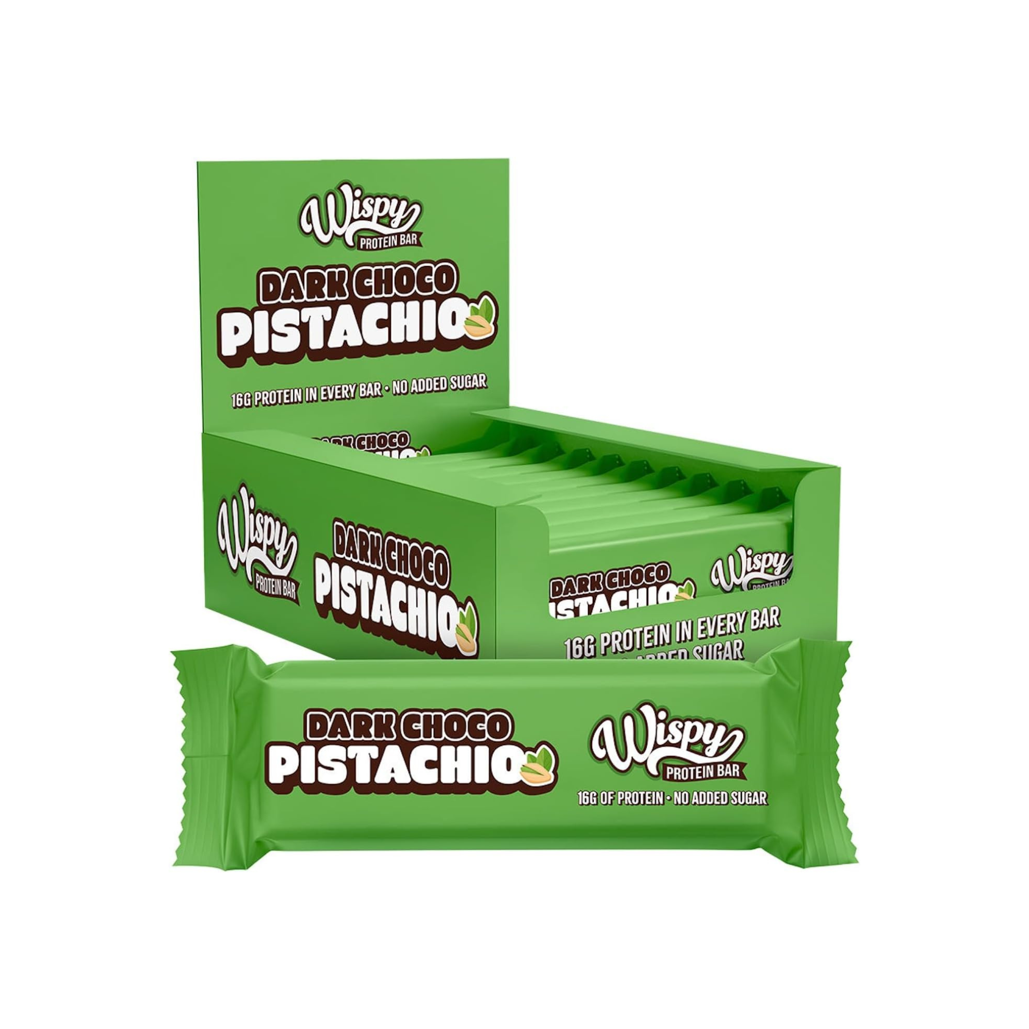 Wispy Dark Choco Pistachio Protein Bar