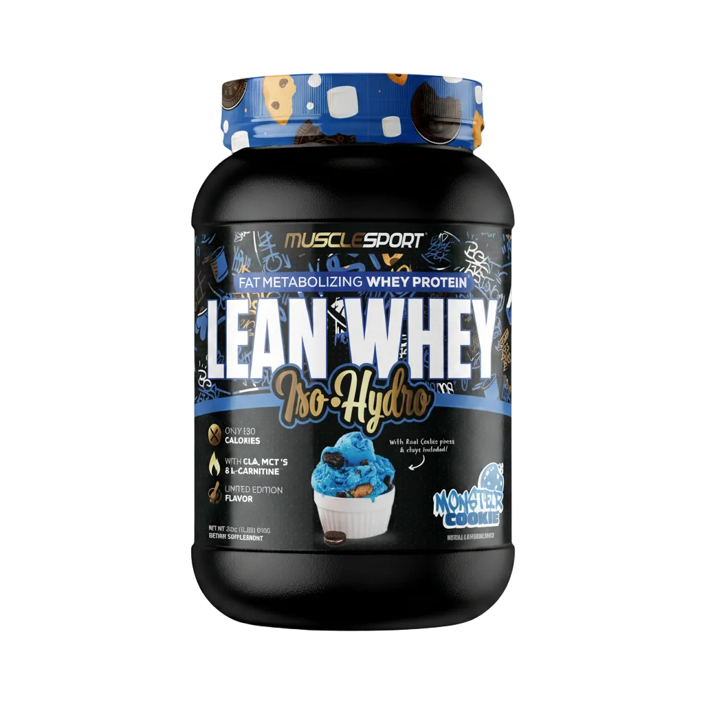 Musclesport Lean Whey Iso Hydro Gourmet Protein Monster Cookie 2lb